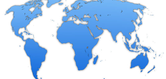 World map showing global business locations