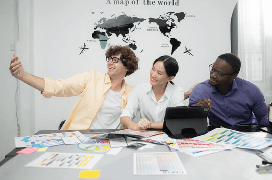 Buyer and seller closing an international business sale deal