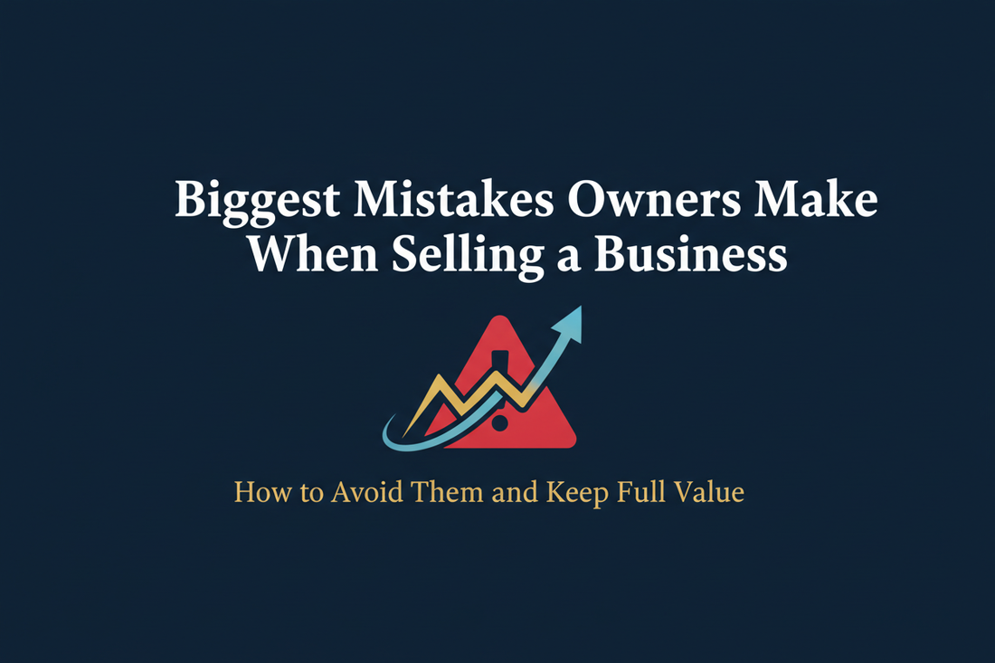Biggest mistakes owners make when selling a business with real business owners