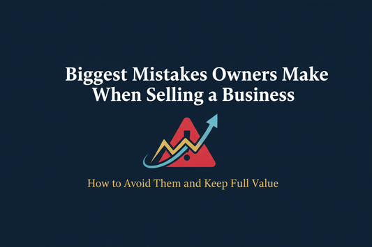 Biggest mistakes owners make when selling a business with real business owners