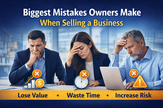 Biggest mistakes owners make when selling a business with real business owners