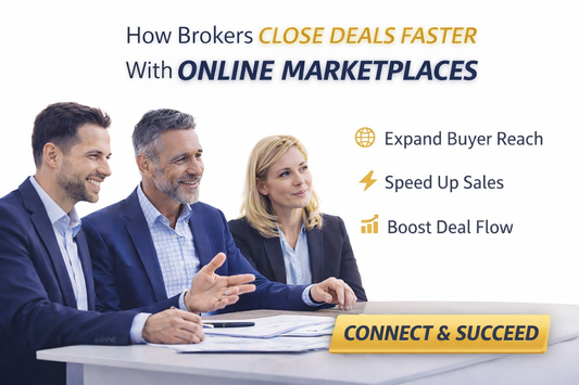 Professional business brokers closing deals faster using online marketplaces