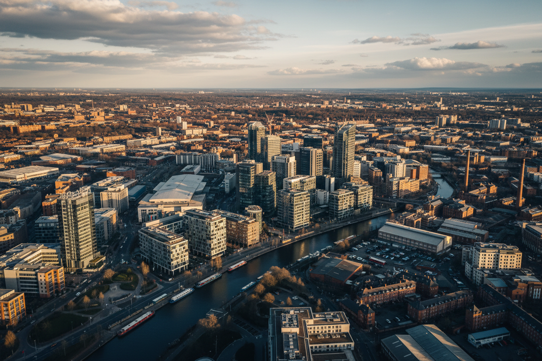 Birmingham city centre skyline representing the thriving West Midlands business for sale market