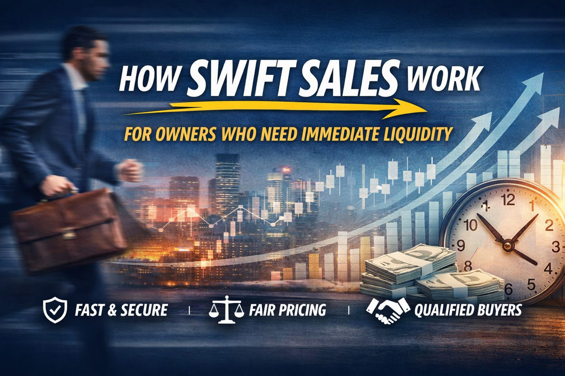 How swift sales work for business owners who need immediate liquidity