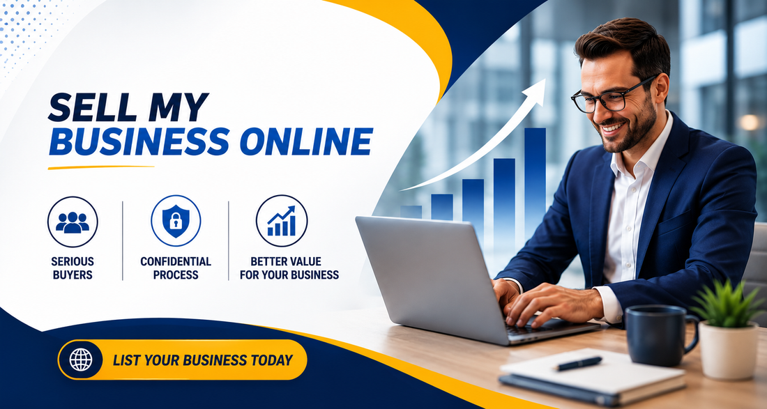 Business owner learning how to sell my business online and list a business for sale with confidence