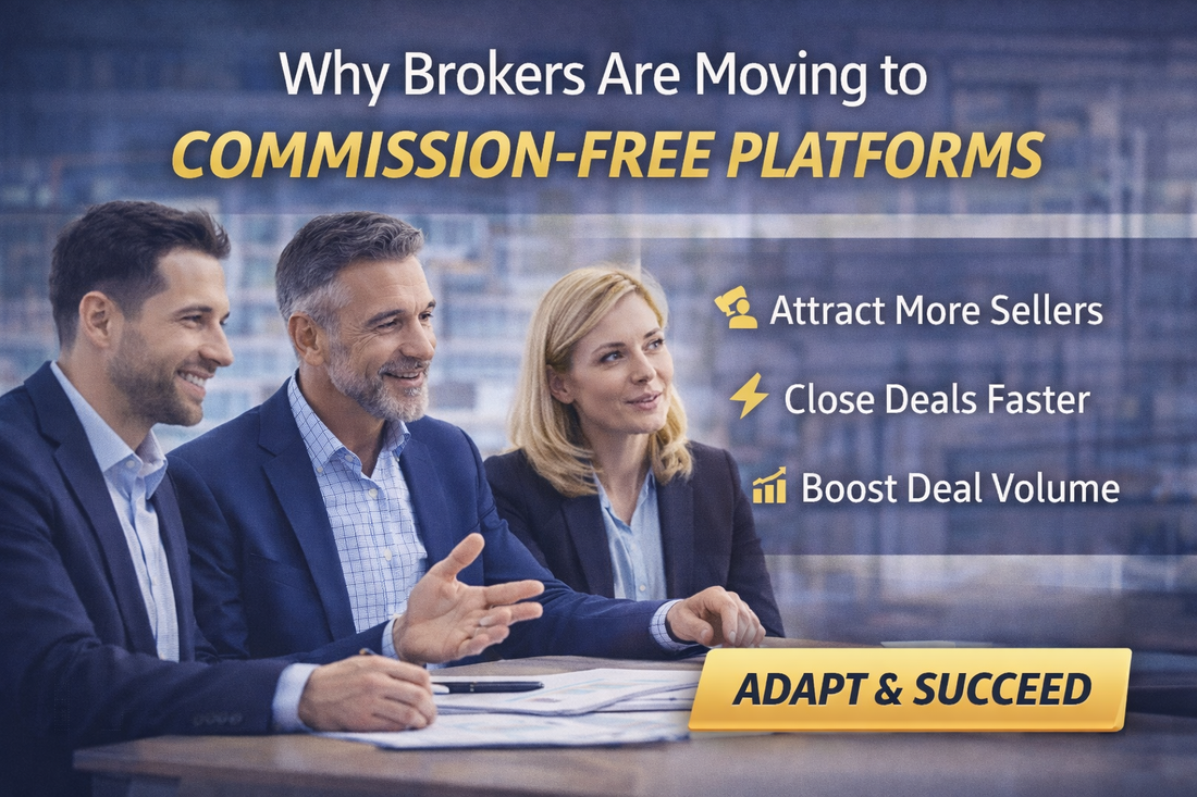 Modern business brokers adopting commission-free platforms to increase deal volume