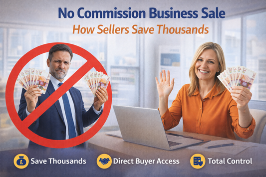No commission business sale showing how sellers save thousands