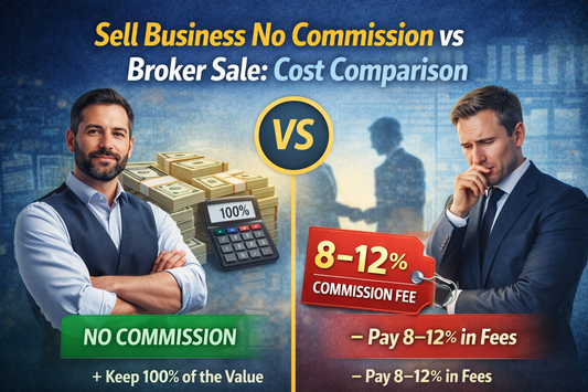 Sell business no commission vs broker sale true cost comparison with real owners