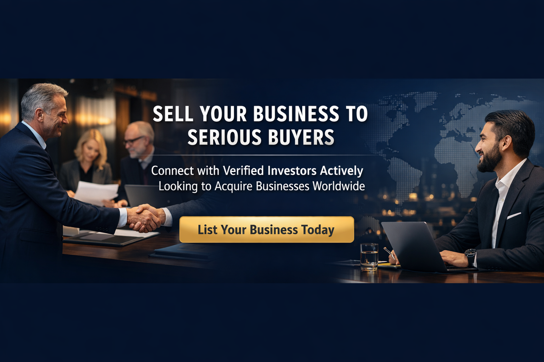 Sell your business to serious buyers and connect with verified global investors ready to acquire companies worldwide