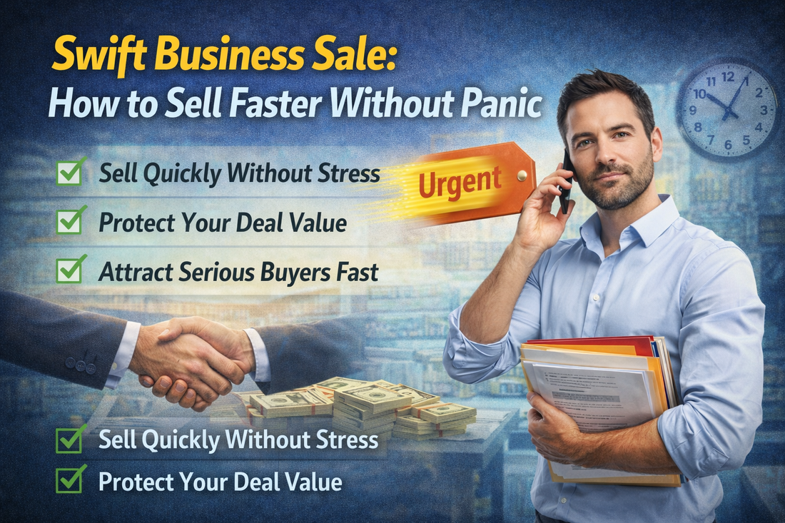 Swift business sale with a real business owner selling faster without panic
