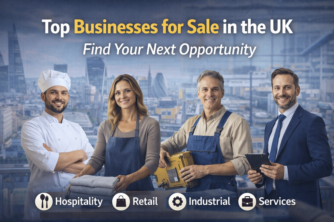 Top businesses for sale in the UK across hospitality, retail, industrial and services