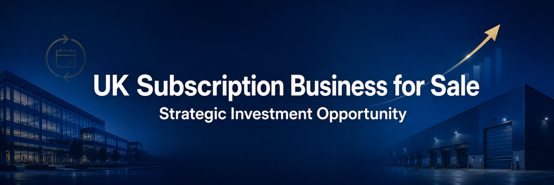UK subscription business for sale with strategic investment and Managing Director opportunity