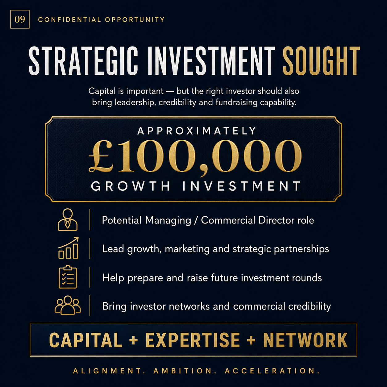 £100,000 strategic investment opportunity for UK recurring revenue business growth and fundraising