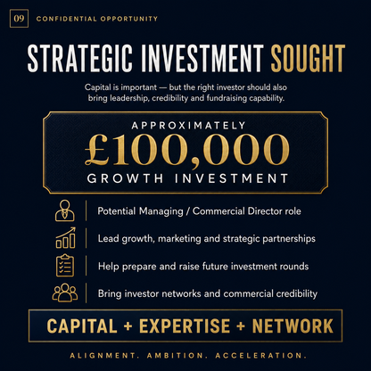 £100,000 strategic investment opportunity for UK recurring revenue business growth and fundraising