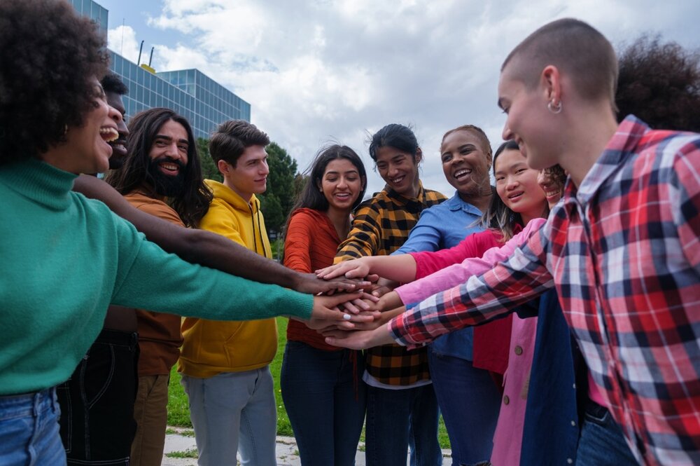 Community gathering supported by World Businesses For Sale initiative