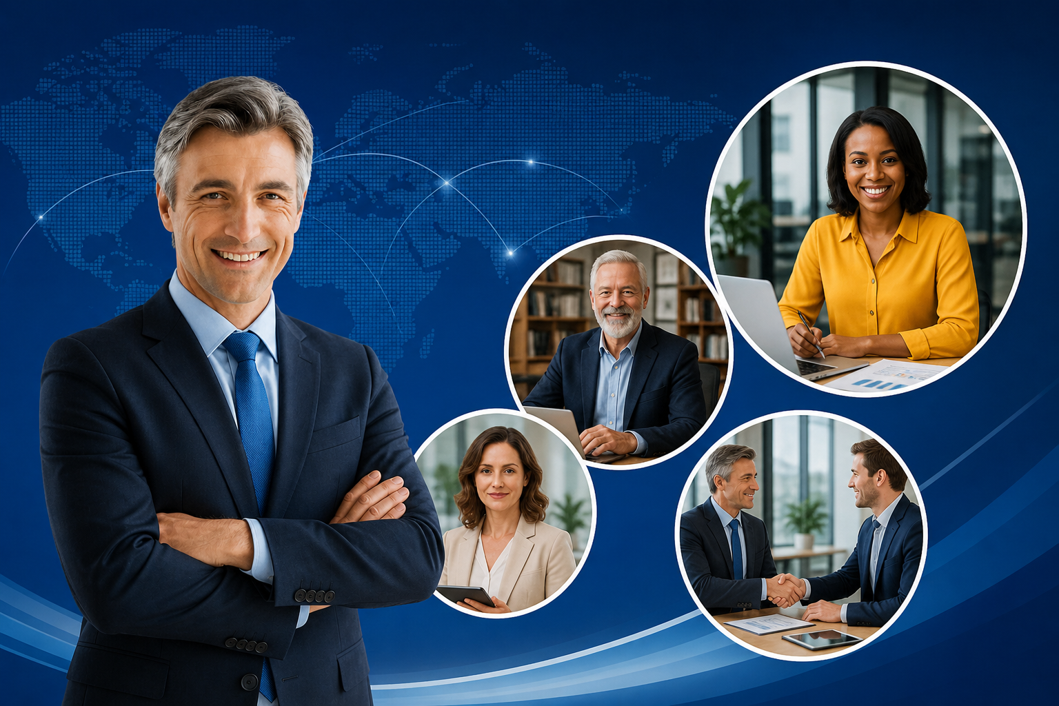 Experienced business brokers connecting sellers with global buyers and closing successful deals