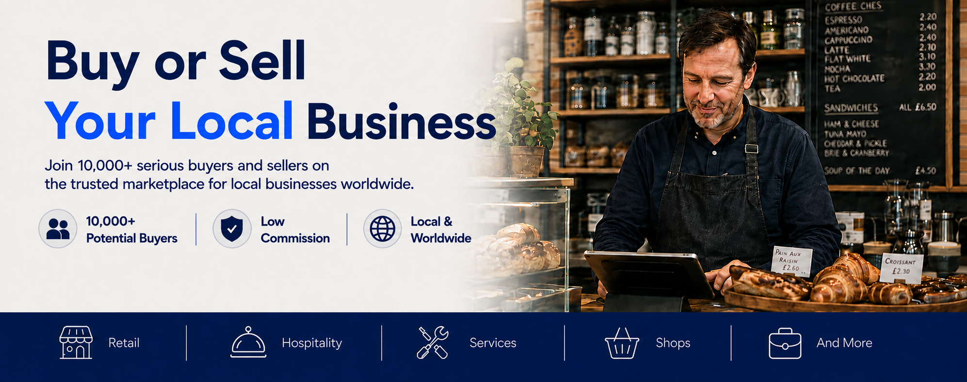 Buy or sell your local business with World Businesses for Sale and connect with serious buyers worldwide