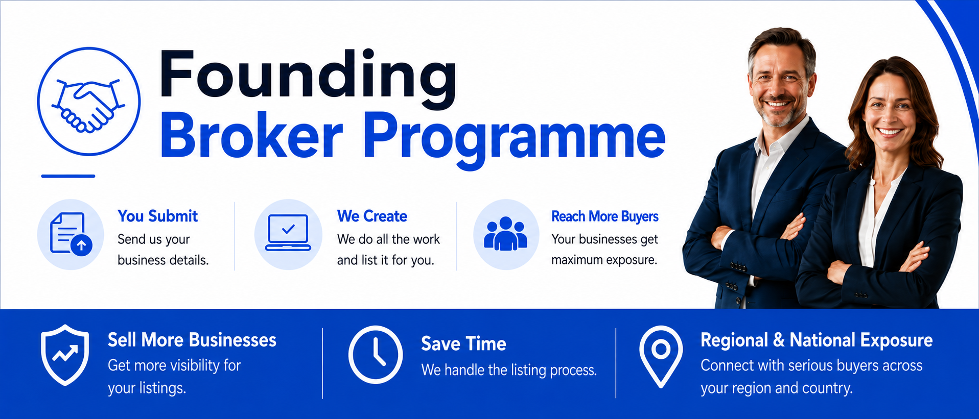 Founding Broker Programme helping business brokers submit listings, save time and reach more regional and national buyers