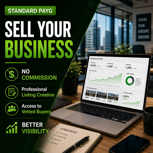 Standard PAYG business selling plan banner with better visibility and office analytics workspace