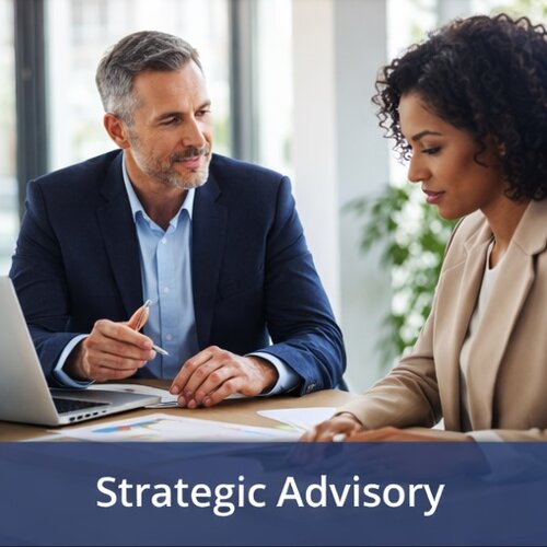 Strategic business advisory session focused on higher-value decisions and long-term planning